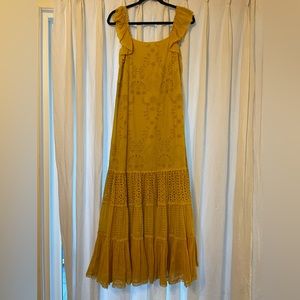 Anthropologie Payal Jain Yellow Sundress